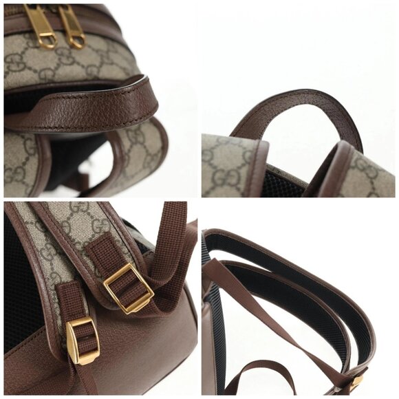 GUCCI GG Supreme Disney Collaboration Backpack PVC Beige Gold 552884 Auth141154M - Picture 15 of 16